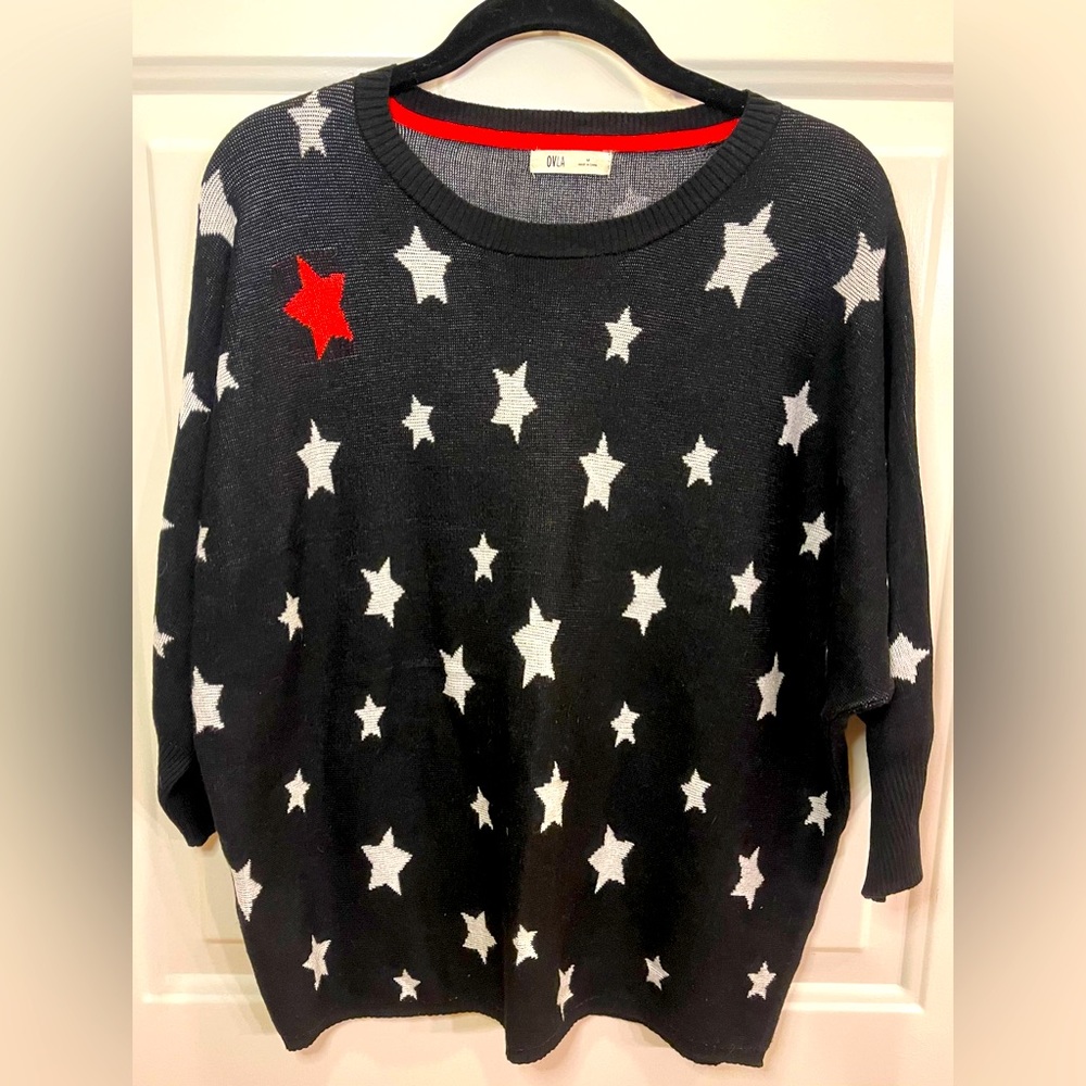 OVLA  Star Print Sweater Size M
